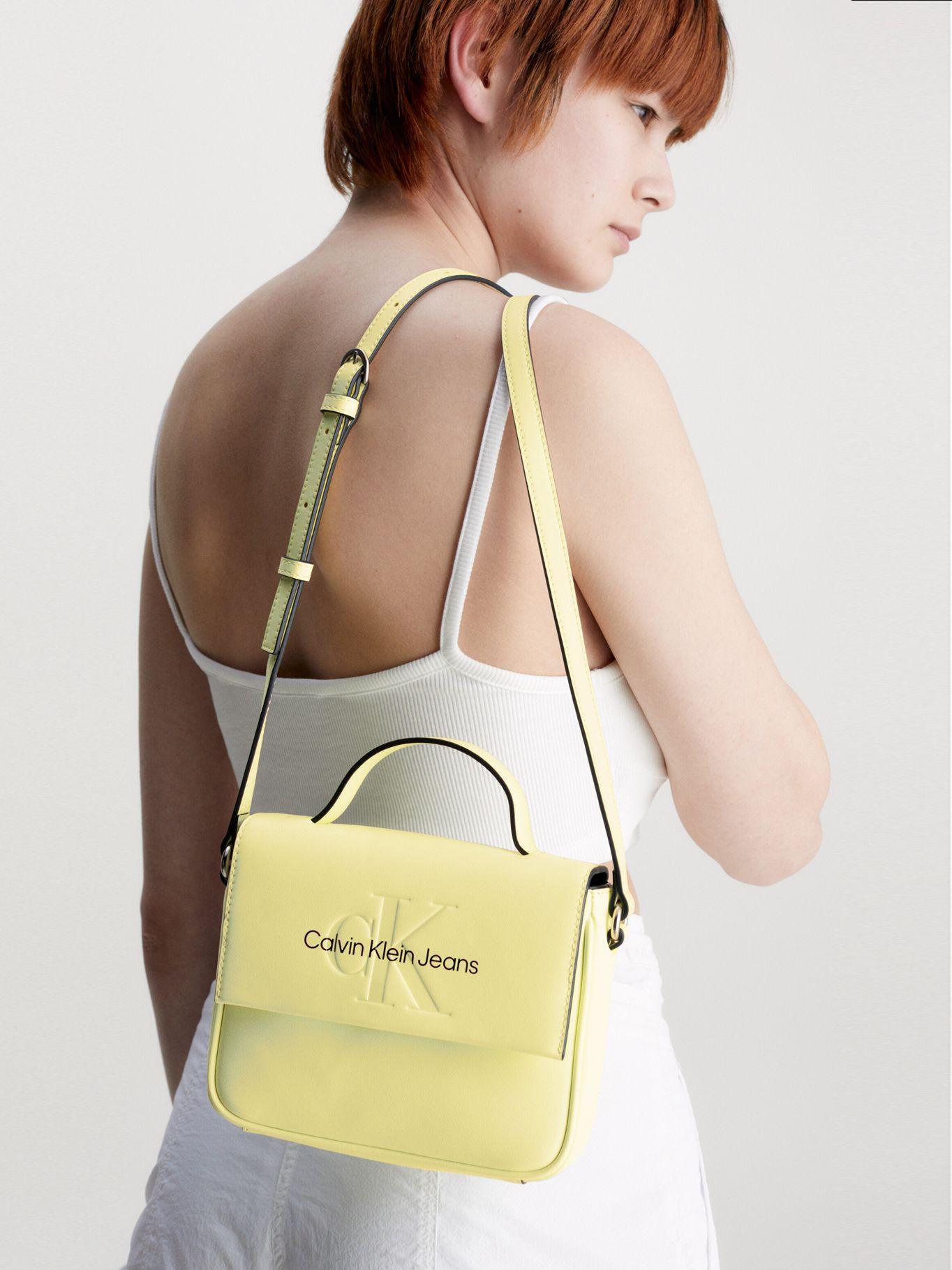 Bandolera Boxy Cuadrada Amarillo Calvin Klein-4