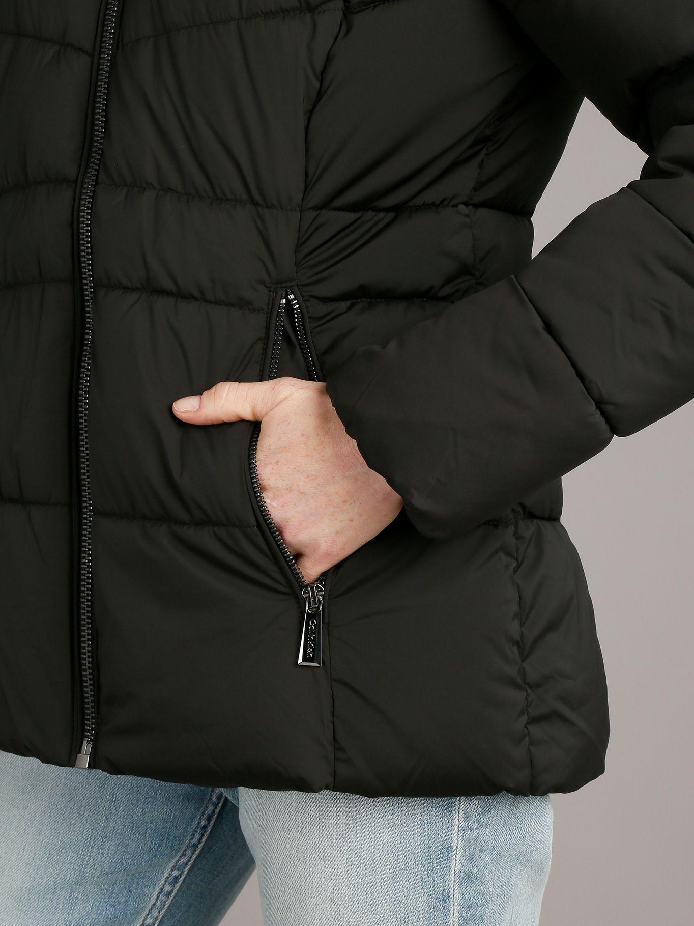 Parka Liquid Stretch Puffer Negro Calvin Klein-4