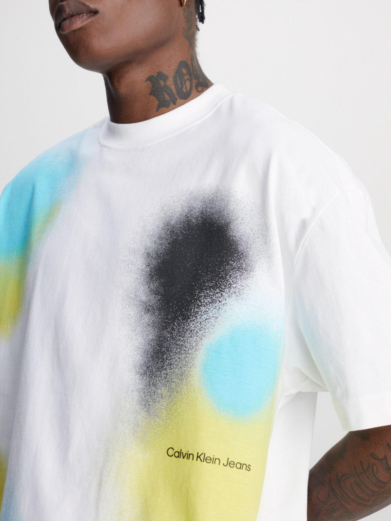 Polera Graphic Spray Blanco Calvin Klein-3