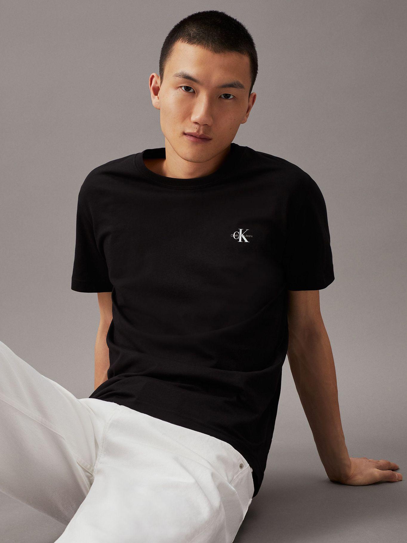 Pack 2 Poleras Monologo Blanco Calvin Klein-3