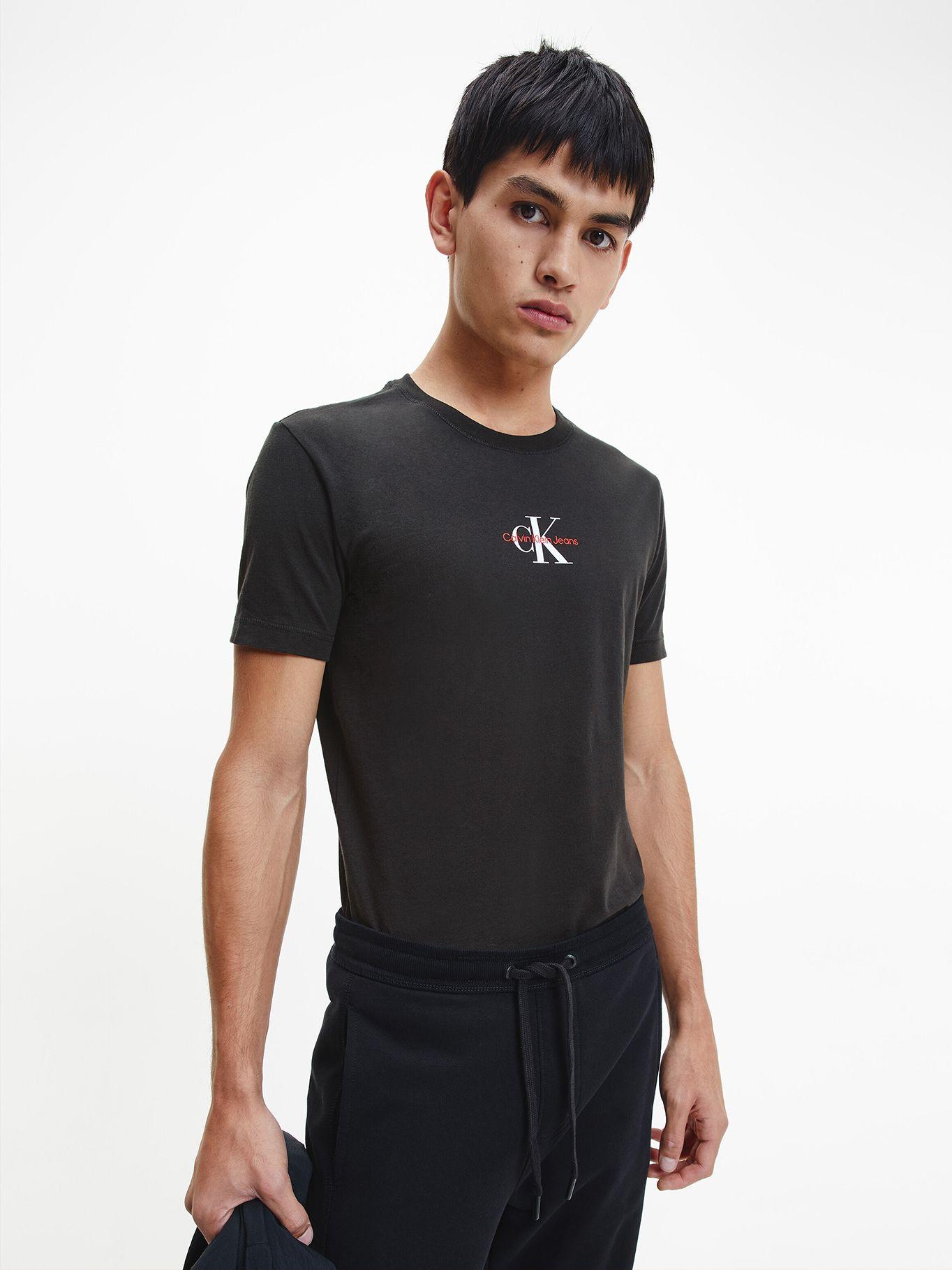Polera Monogram Logo Negro SP22 Calvin Klein-0