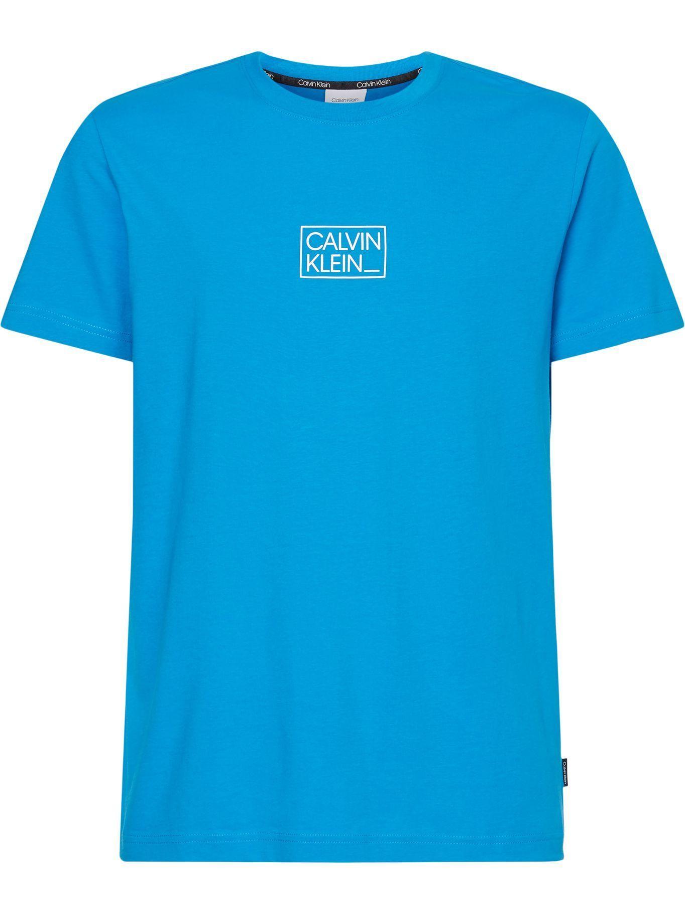 Polera Chest Box Logo Azul Calvin Klein-0