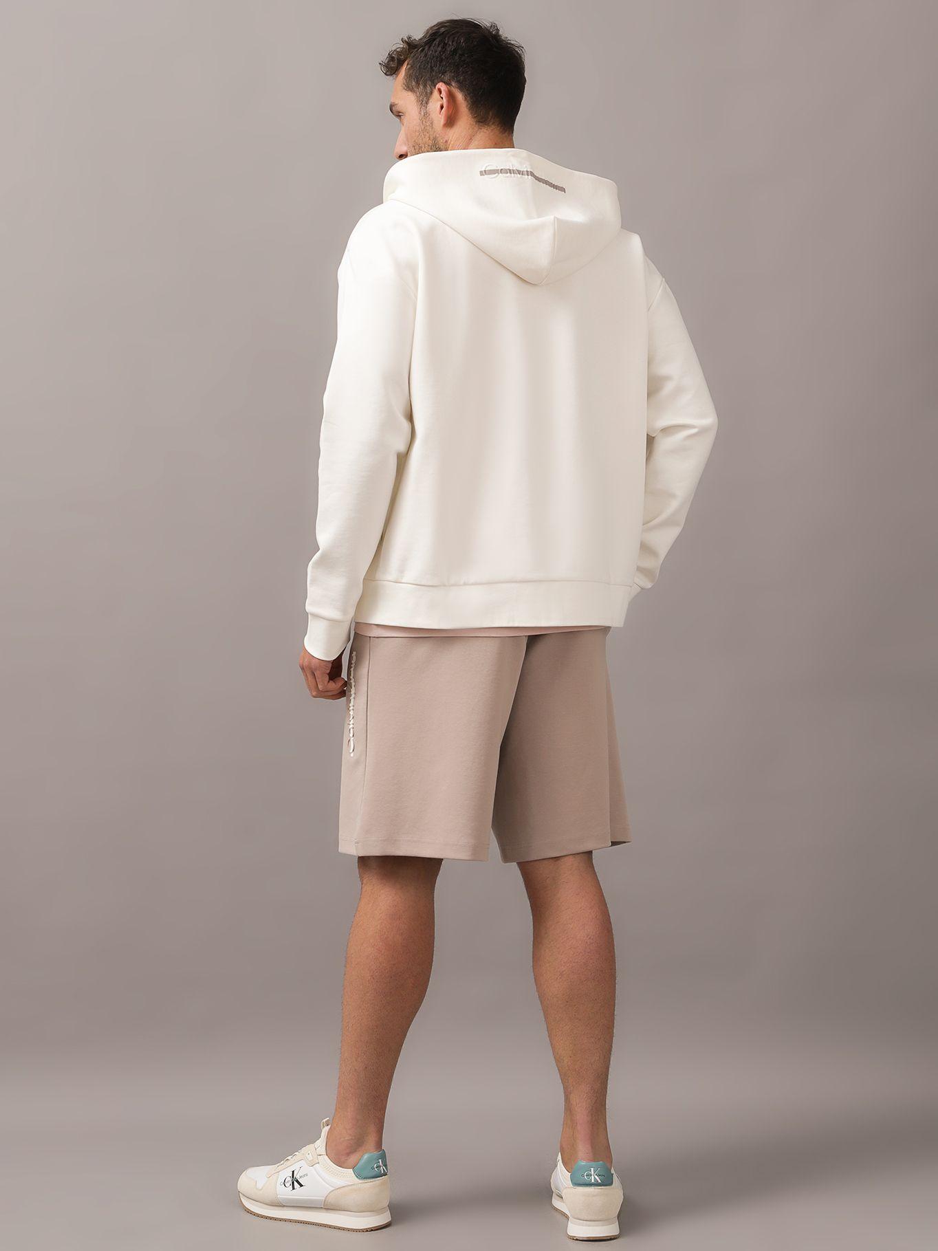 Polerón con Gorro Color Embossed Blanco Calvin Klein-2