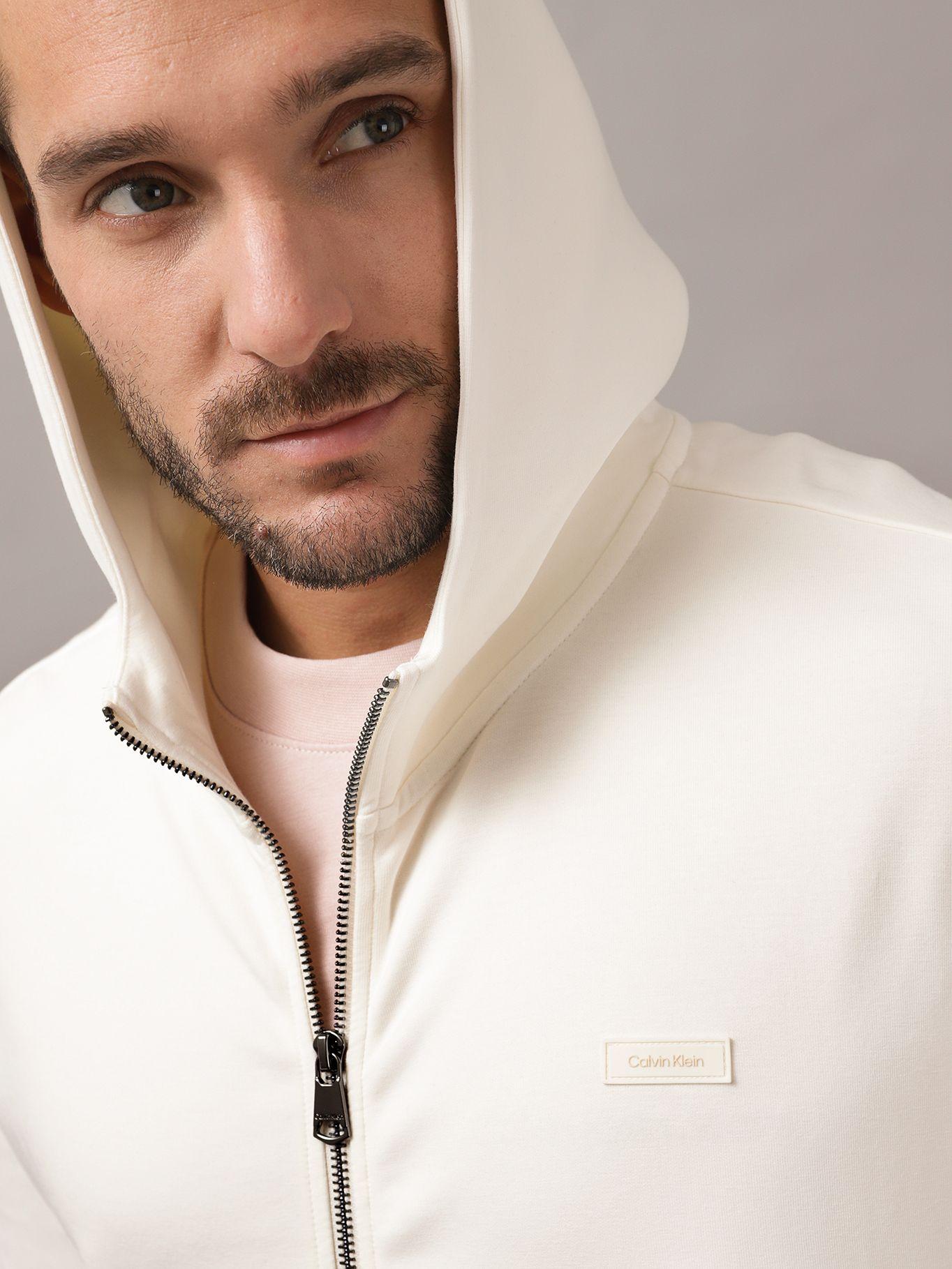 Polerón con Gorro Color Embossed Blanco Calvin Klein-3