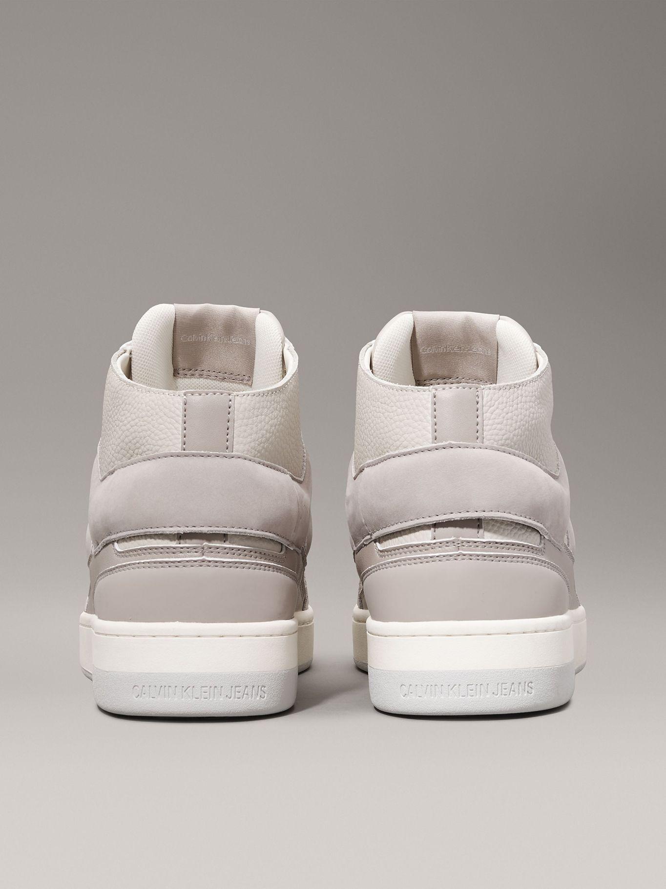 Zapatillas Cuero Basket Cupsole Mid Gris Calvin Klein-1