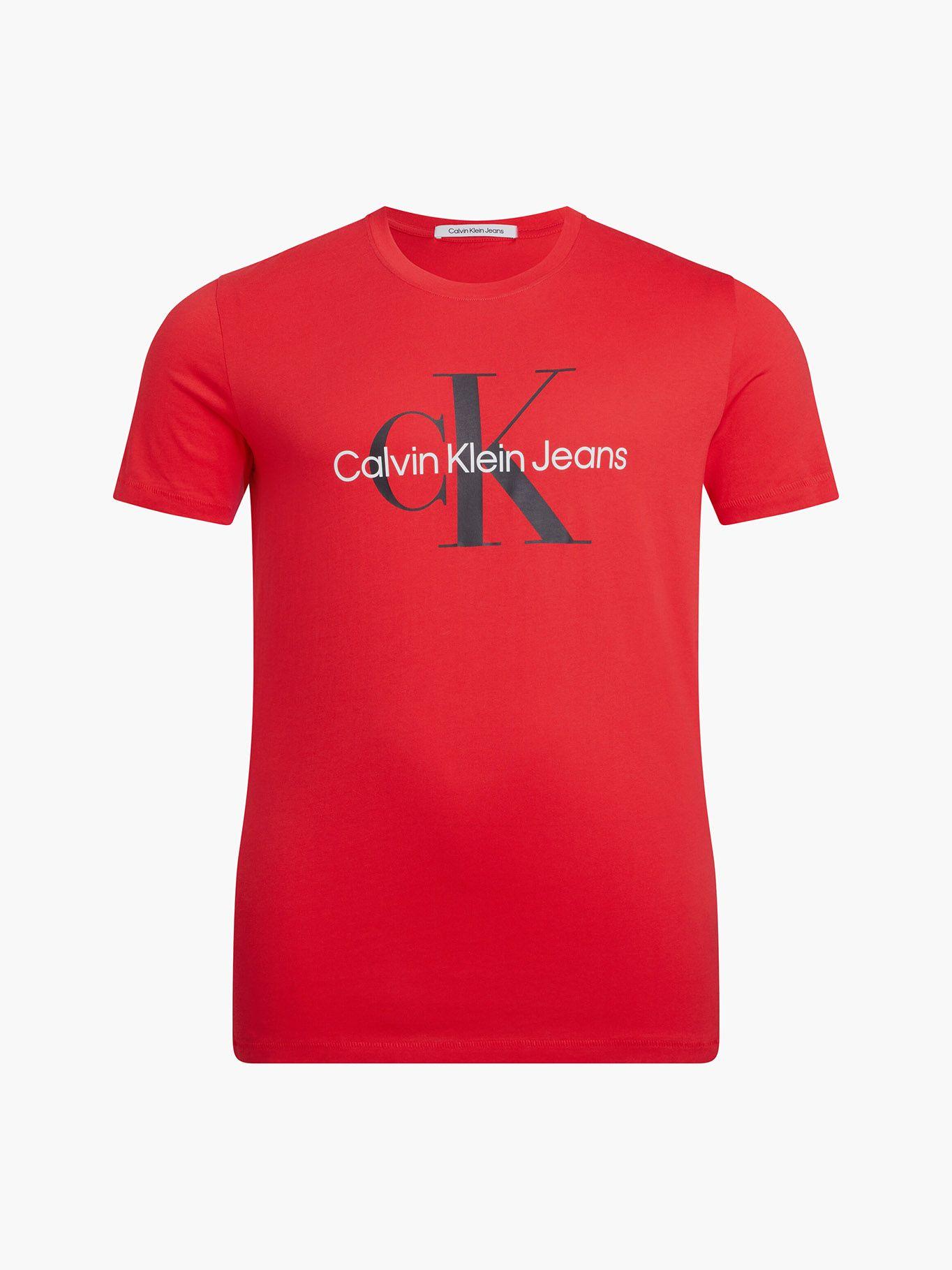 Polera Seasonal Monogram Rojo Calvin Klein-4