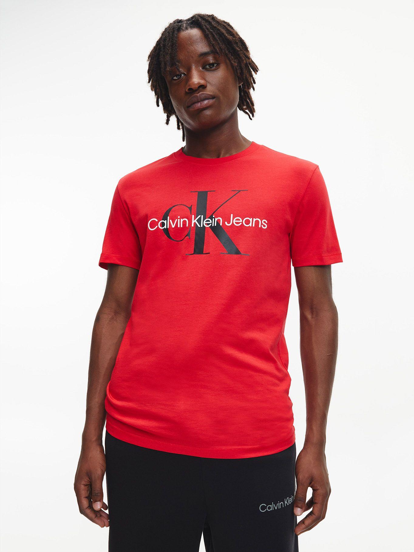 Polera Seasonal Monogram Rojo Calvin Klein-0