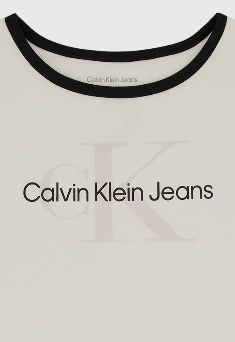 Polera Niña Monogram Blanco Calvin Klein-1