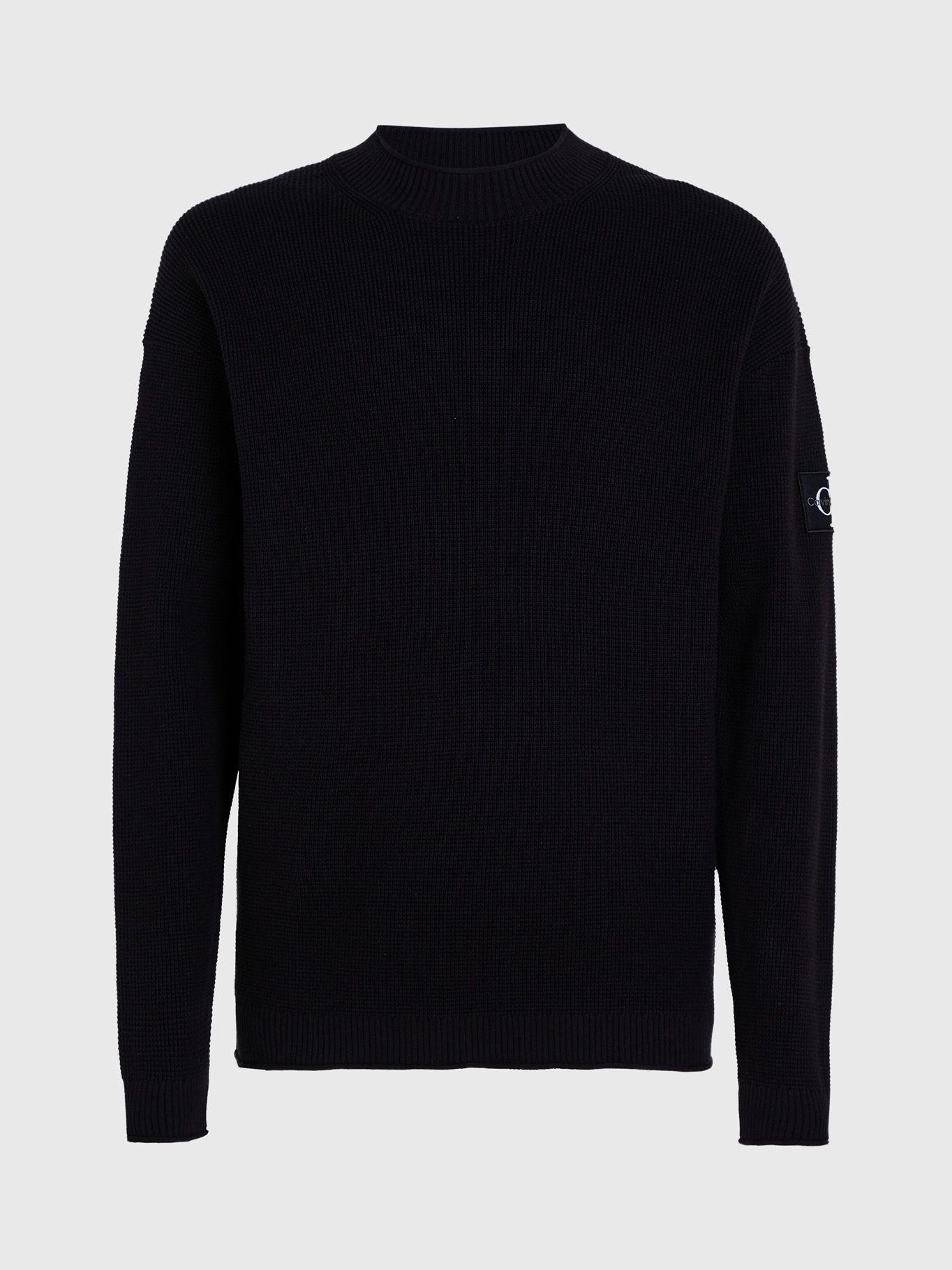 Sweater Badge Relaxed Negro Calvin Klein-4