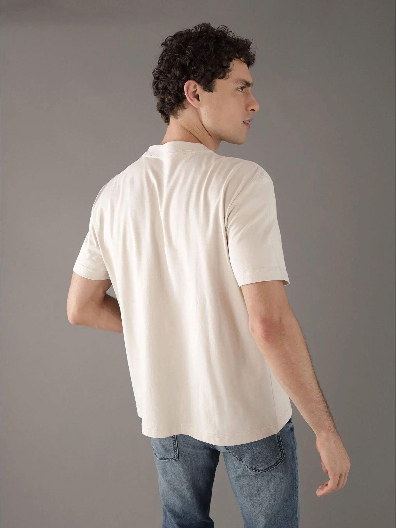 Polera con monograma brillante Beige Calvin Klein-2