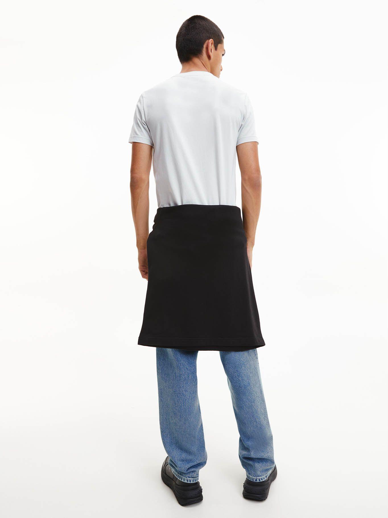 Camiseta De Algodón Orgánico Con Monograma Blanco Calvin Klein J30J322466-PSX-2