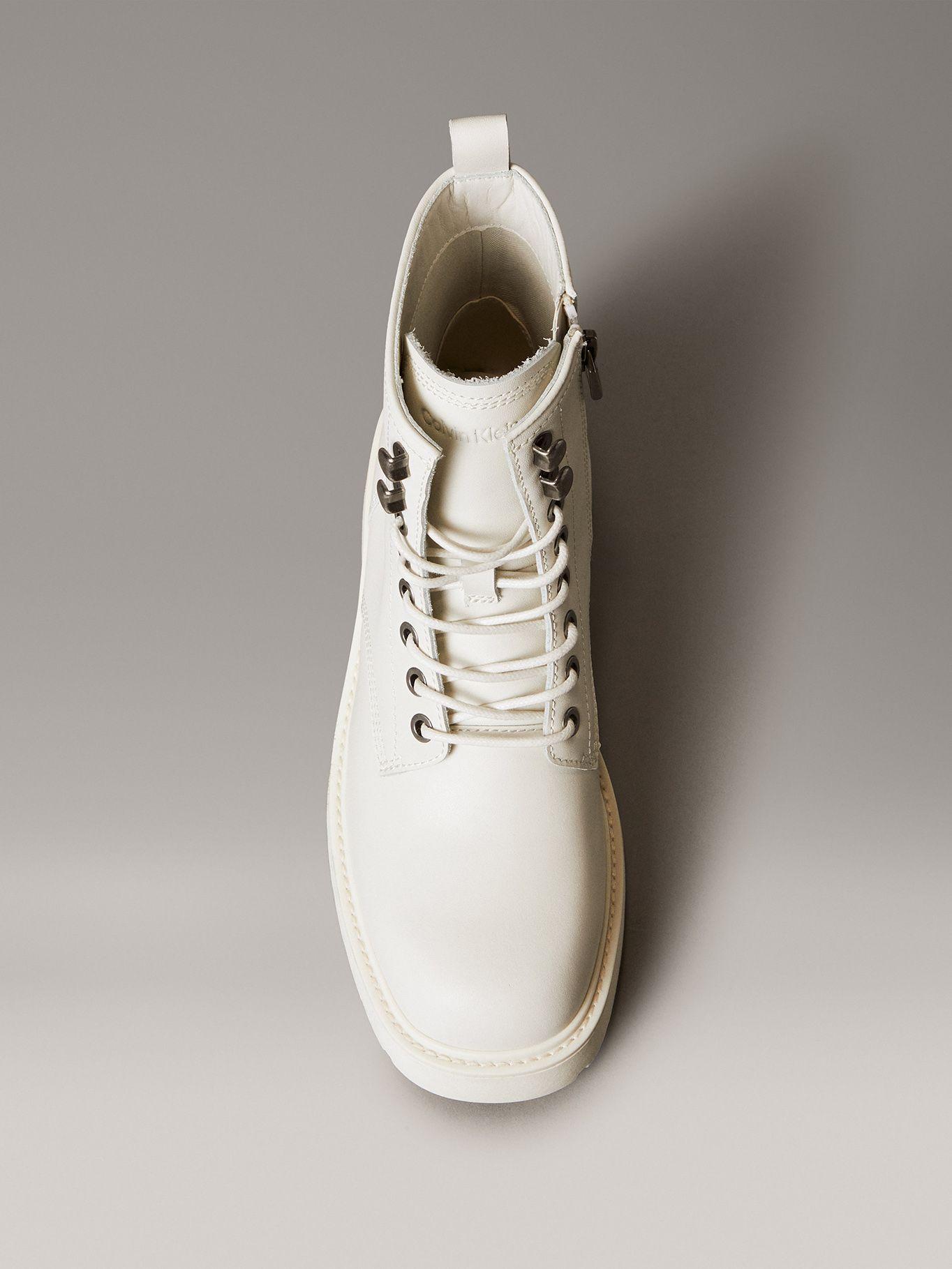 Botas Chunky de Cuero Blanco Calvin Klein-2