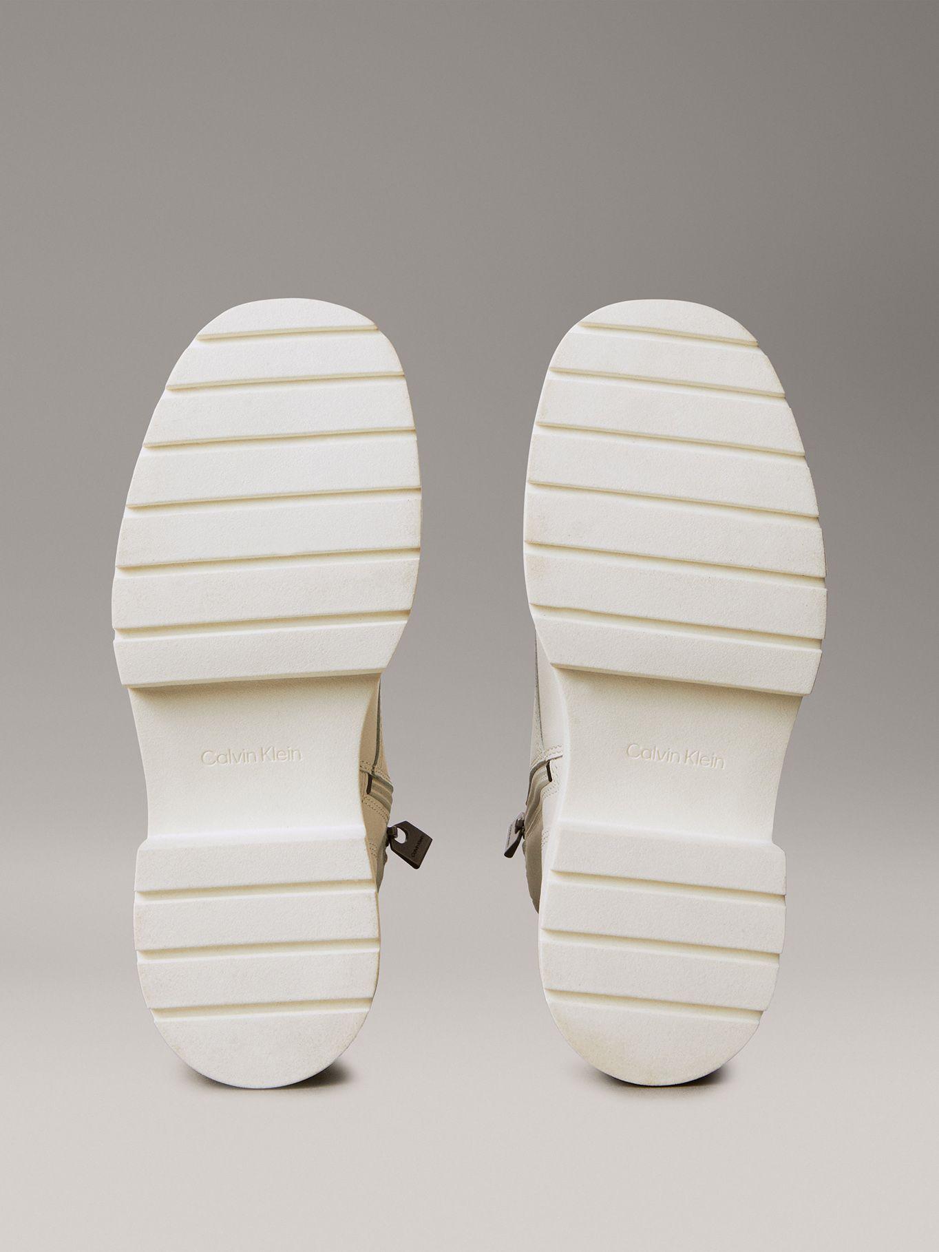 Botas Chunky de Cuero Blanco Calvin Klein-3
