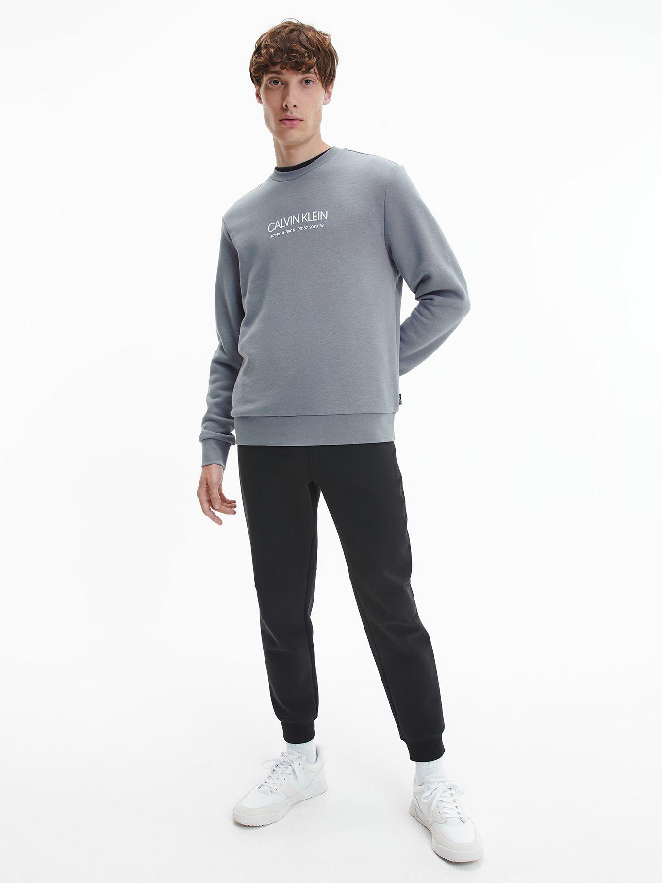 Polerón Logo Coordinates Gris Calvin Klein-1