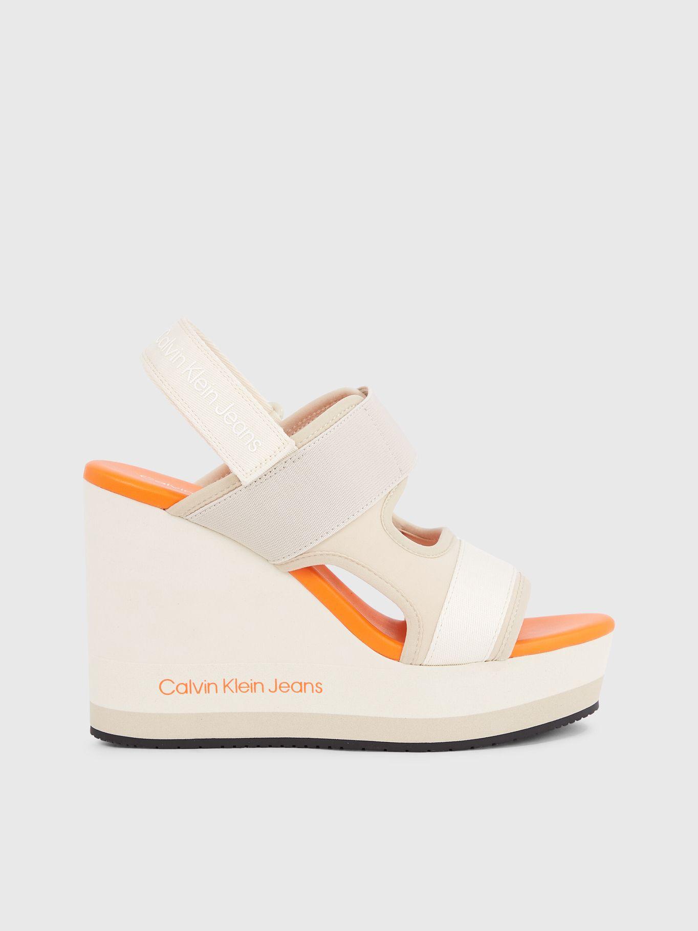 Sandalias Wedge Beige Calvin Klein-4