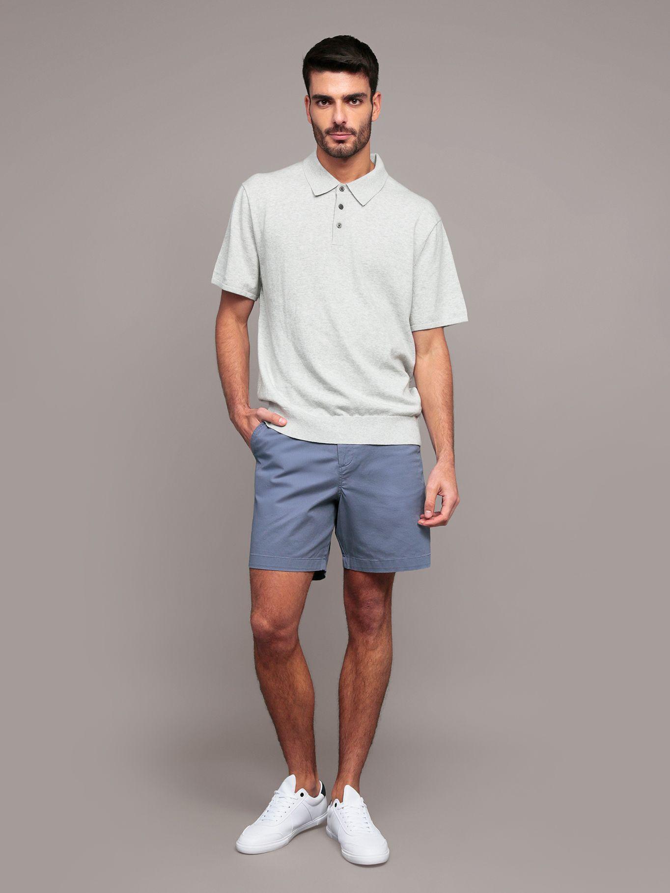 Sweater polo hallmark Gris Calvin Klein-1