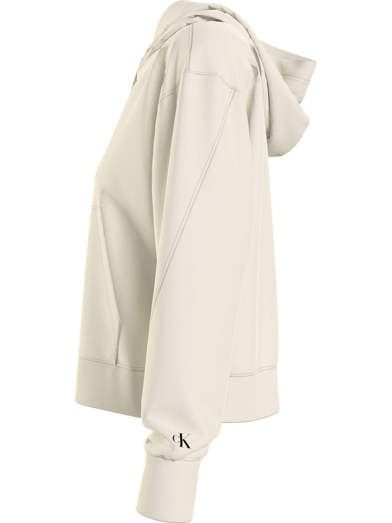 Hoddie Stacked Logo Beige Calvin Klein-2