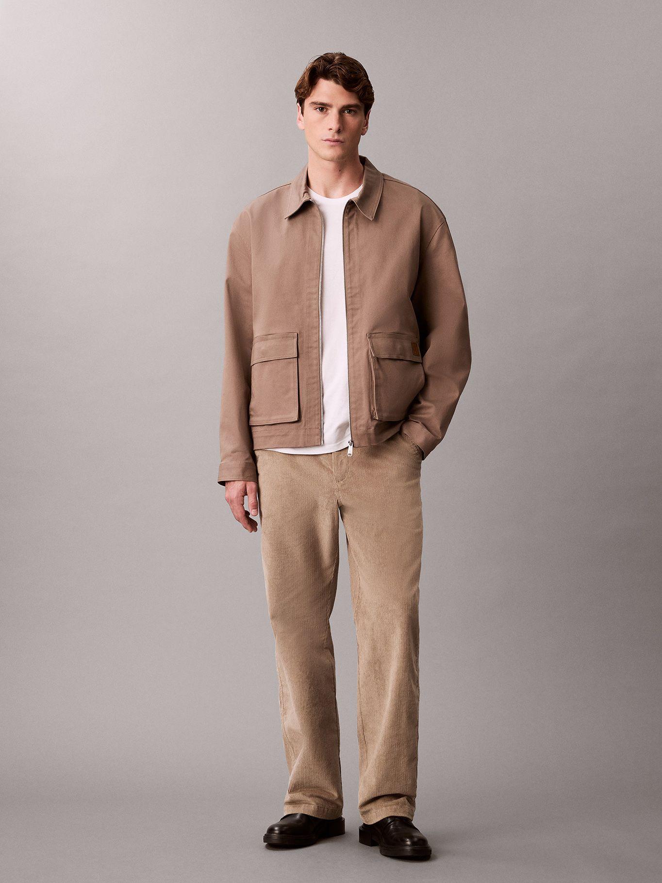 Pantalón Recto de Pana Estilo 90S Beige Calvin Klein-0