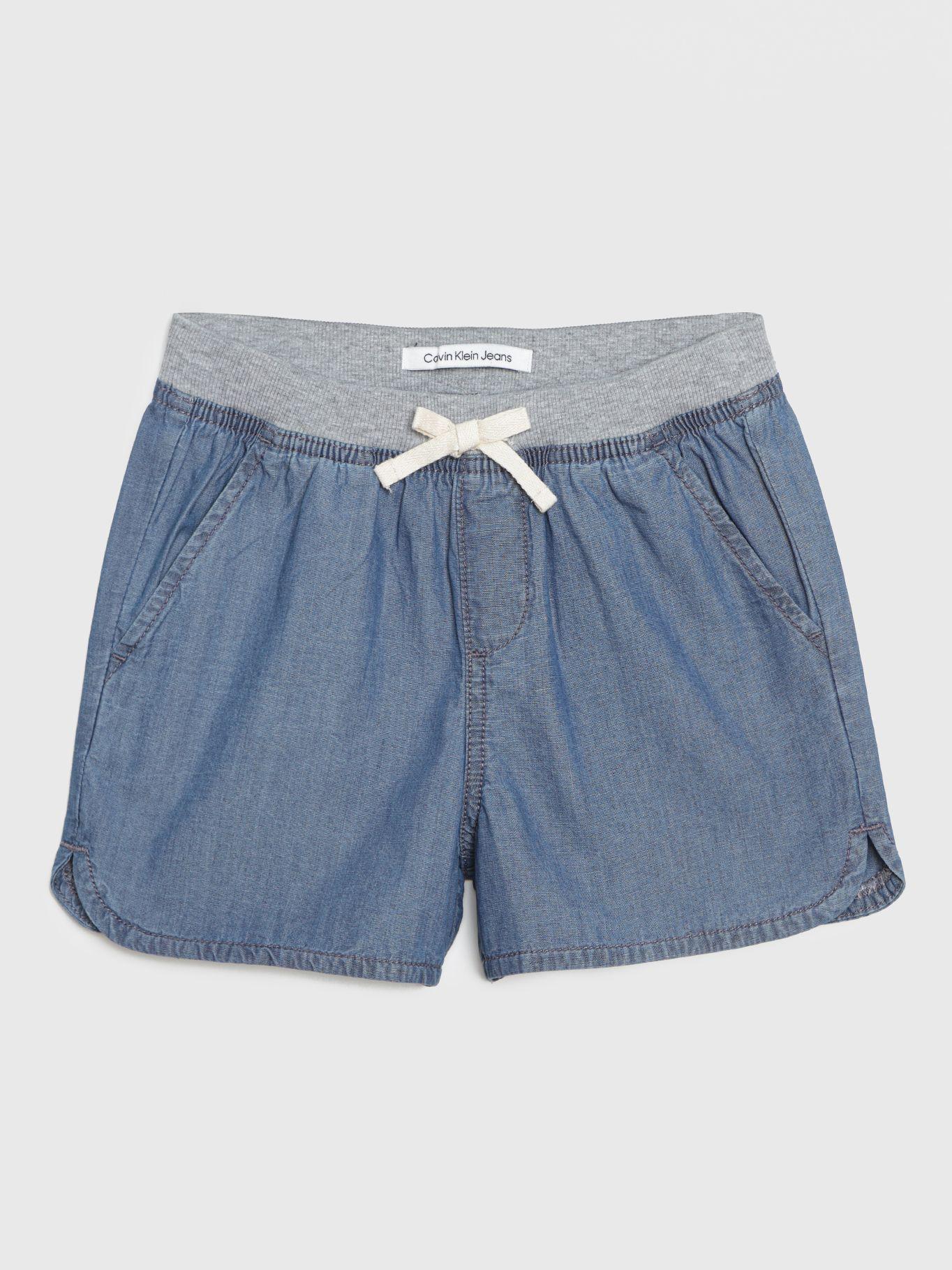 Short Pull-On Logos Azul Calvin Klein-0