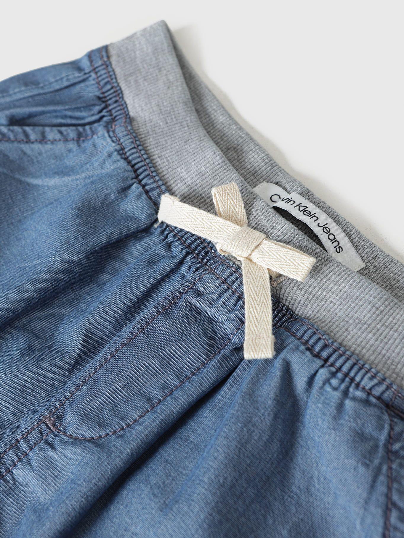 Short Pull-On Logos Azul Calvin Klein-3