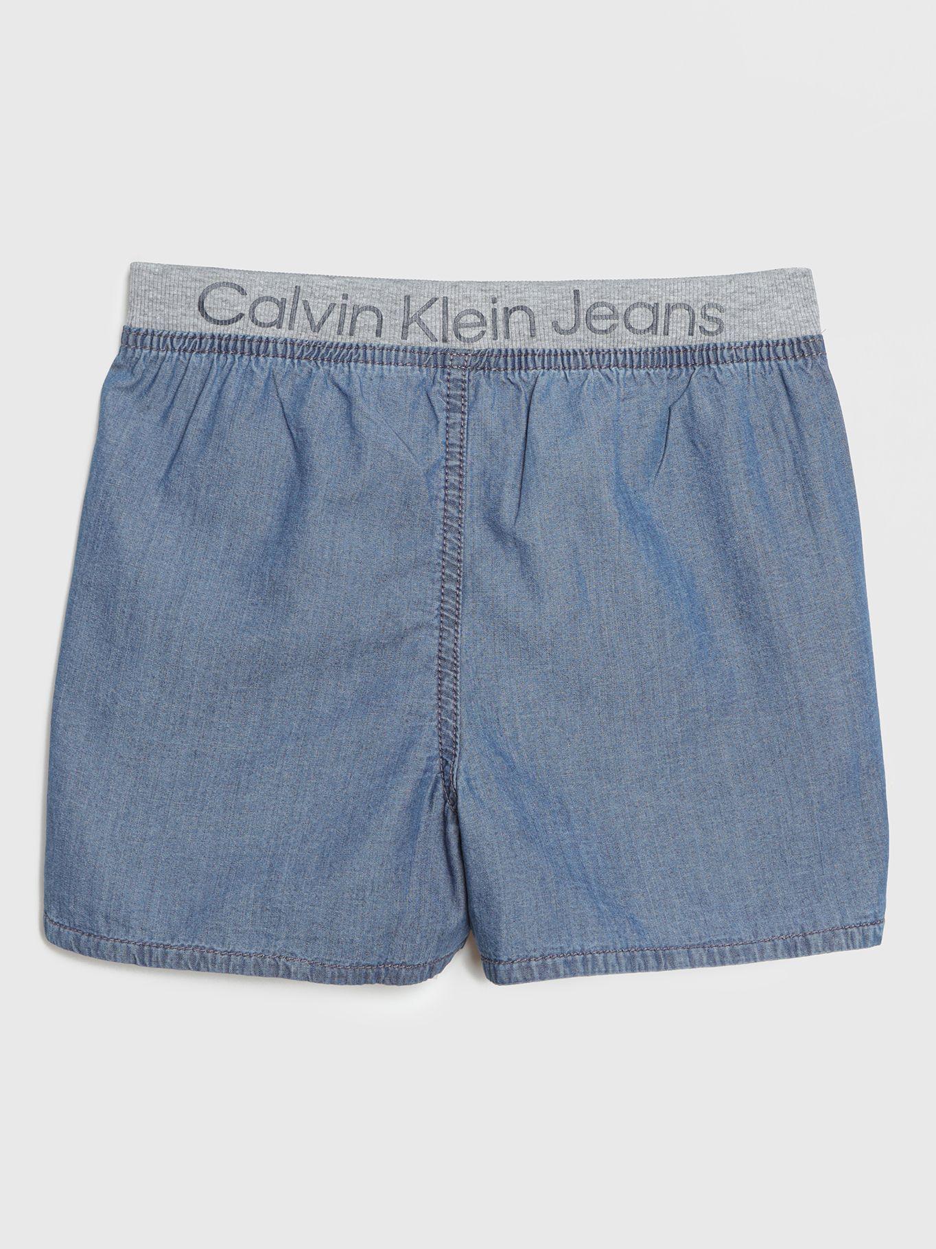 Short Pull-On Logos Azul Calvin Klein-1