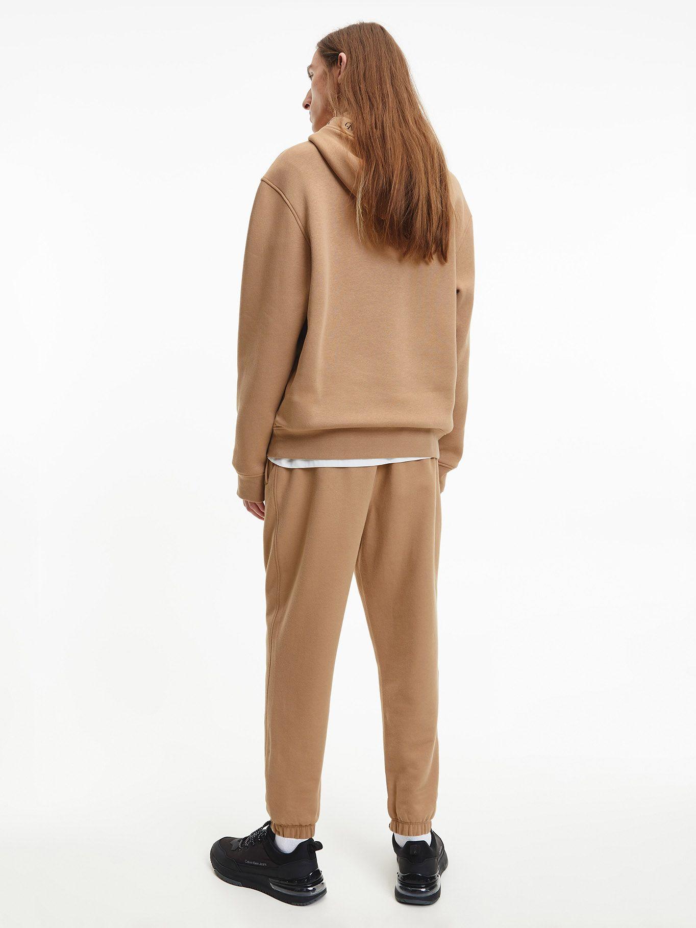 Hoodie Logo Jacquard 883 Café Calvin Klein-2