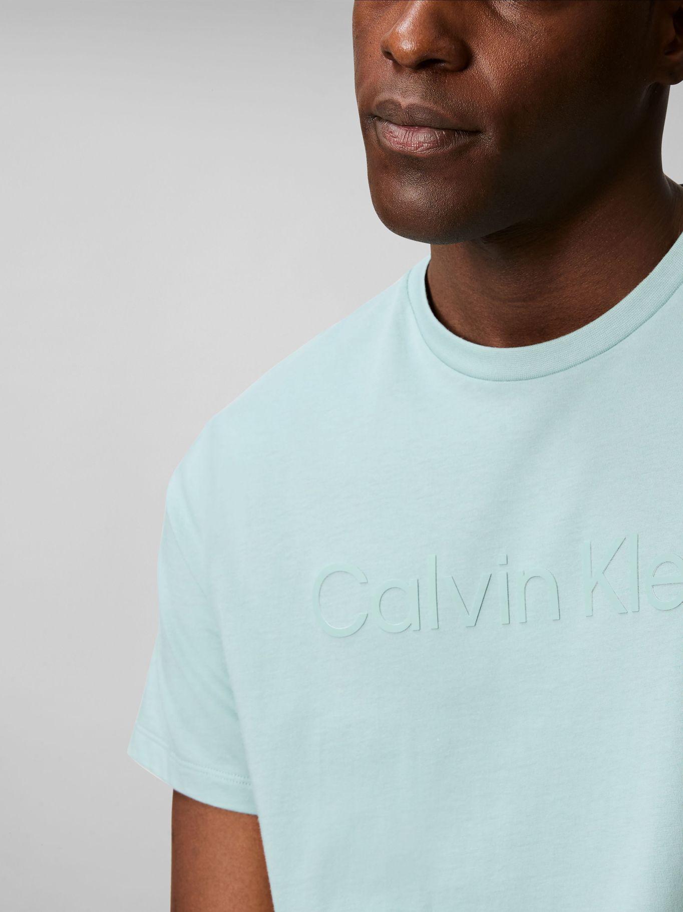 Polera con Logotipo Tonal Verde Calvin Klein-3