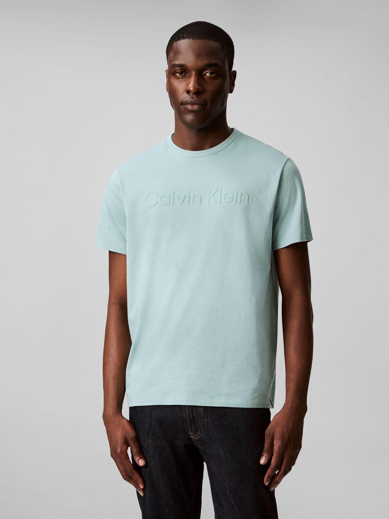 Polera con Logotipo Tonal Verde Calvin Klein-0