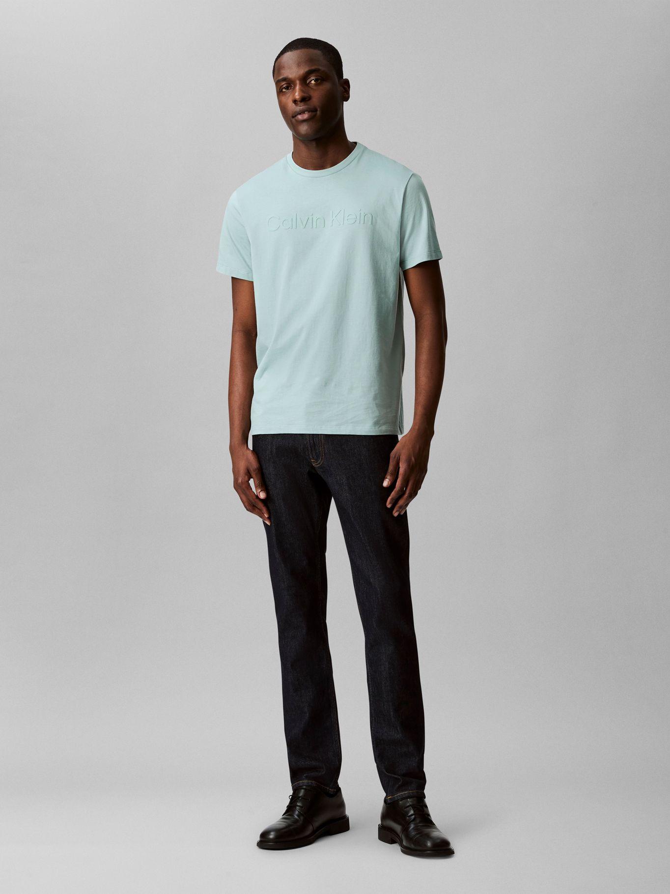 Polera con Logotipo Tonal Verde Calvin Klein-1
