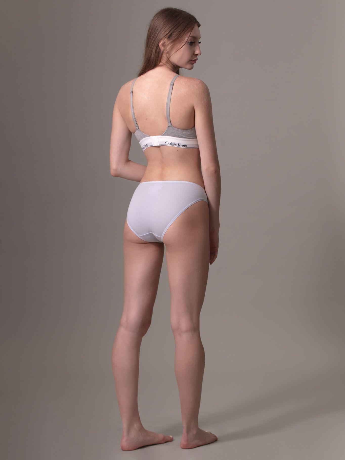 Bralette Triangular Modern Cotton Blanco Calvin Klein-2