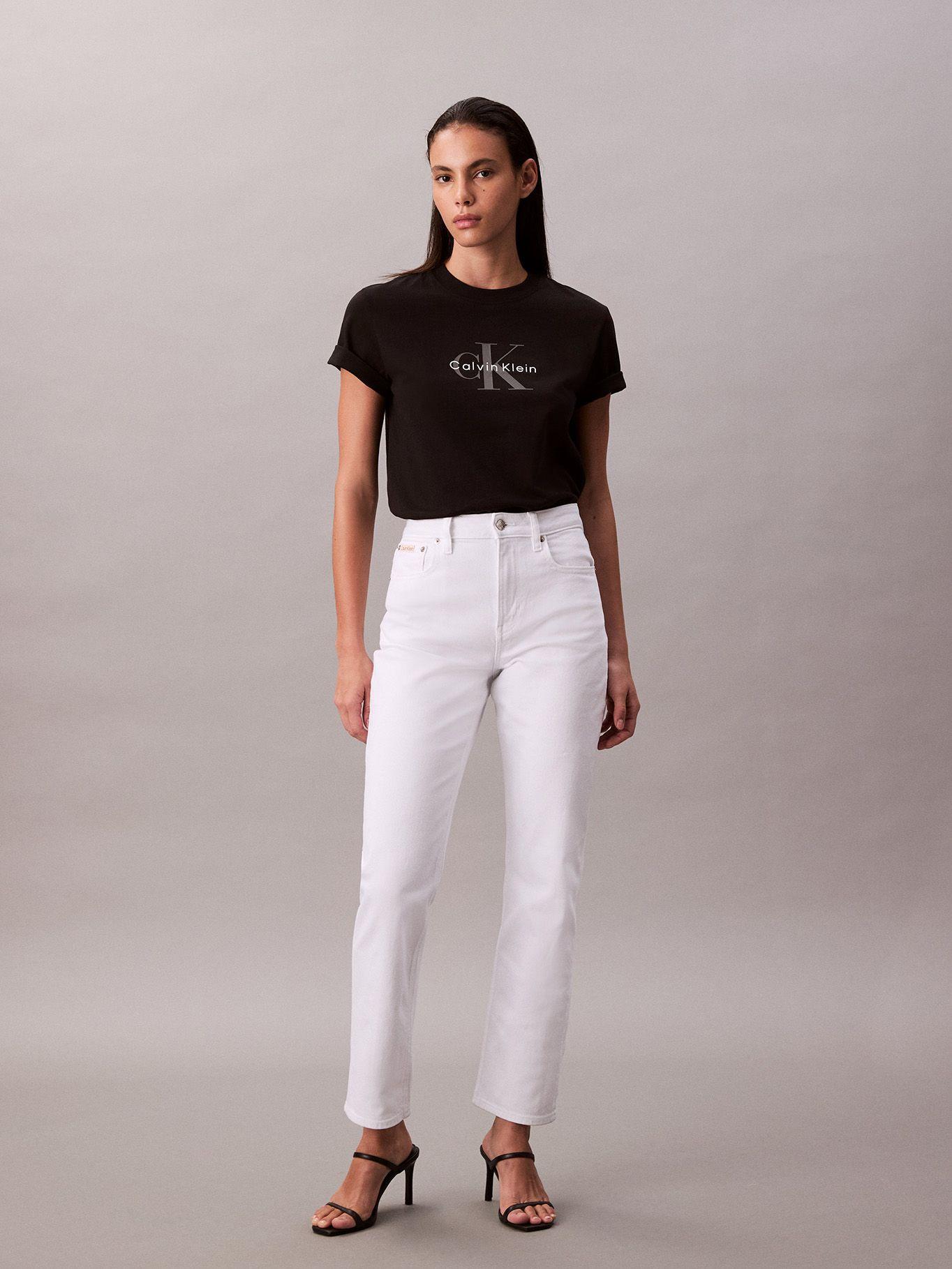 Polera Clásica- Monograma Estampado Negro Calvin Klein-1