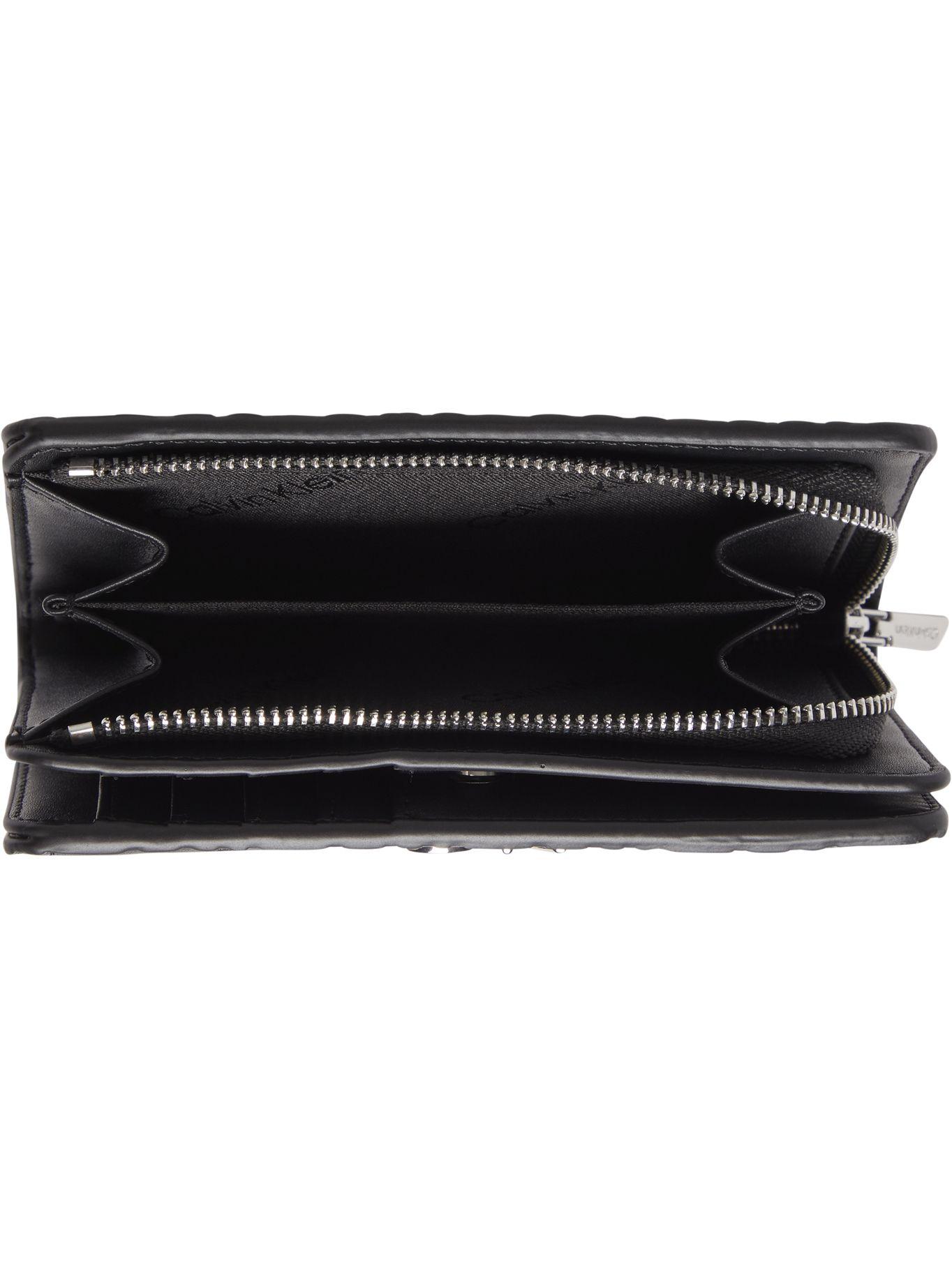 Billetera pequeña con monograma CK Negro Calvin Klein-1