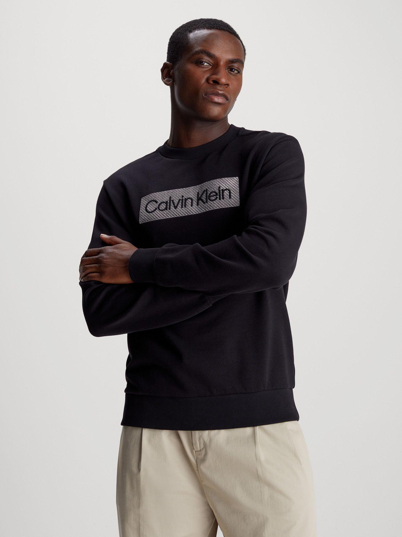 Polerón Textured Embroidery Negro Calvin Klein-0