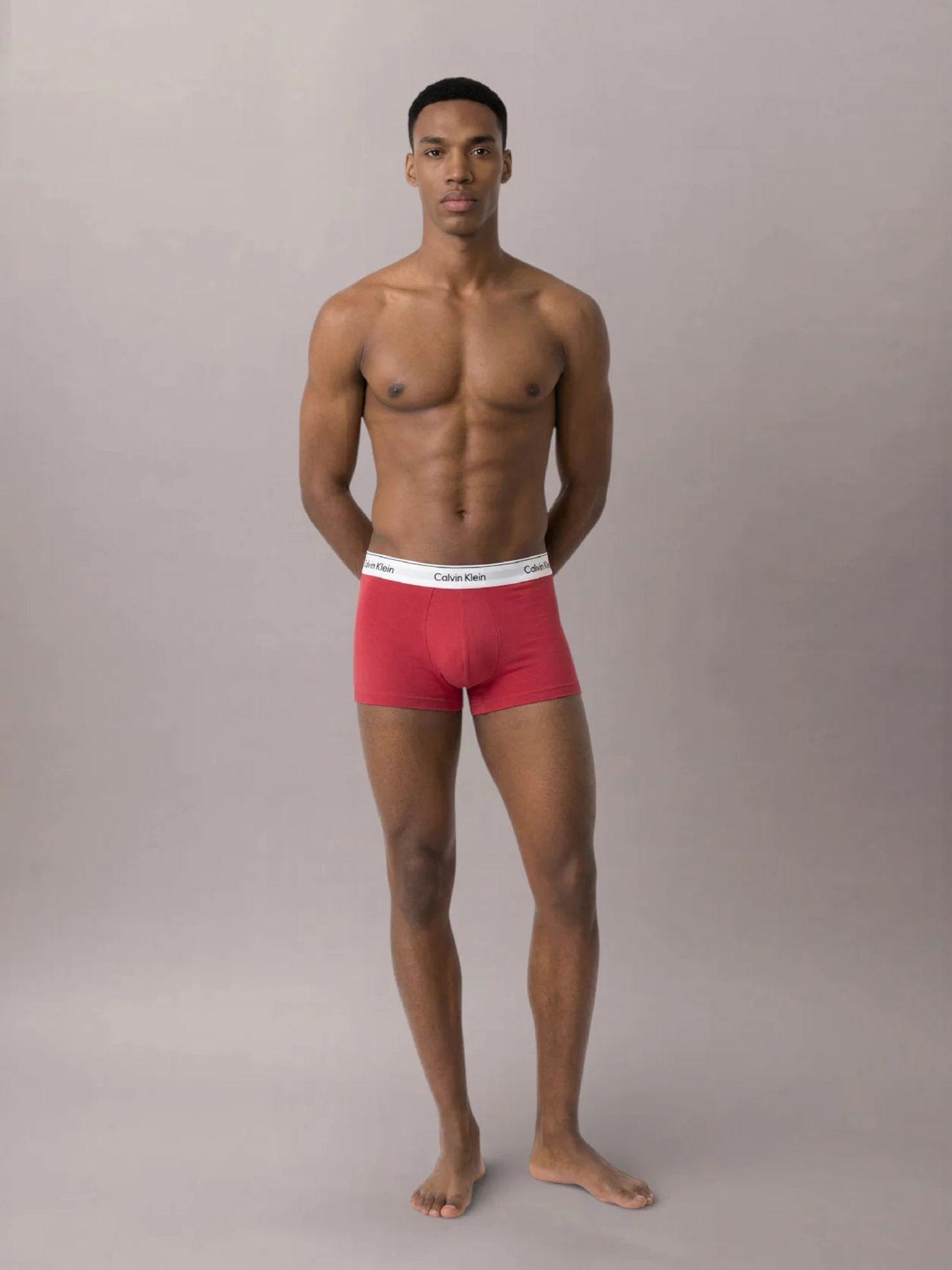 Pack 3 Bóxers Trunk Icon Cotton Multicolor Calvin Klein-2