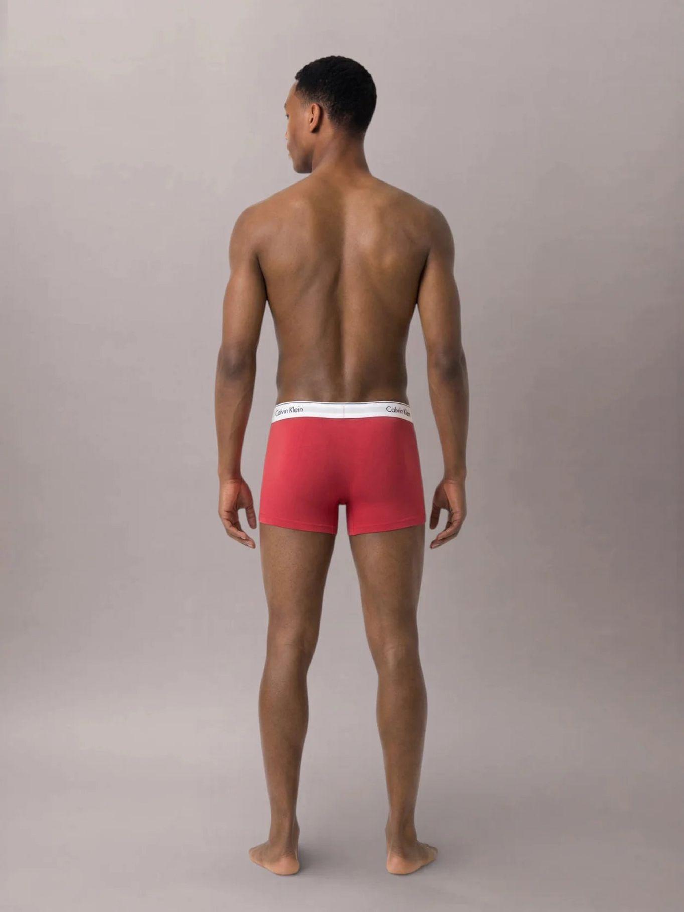 Pack 3 Bóxers Trunk Icon Cotton Multicolor Calvin Klein-3