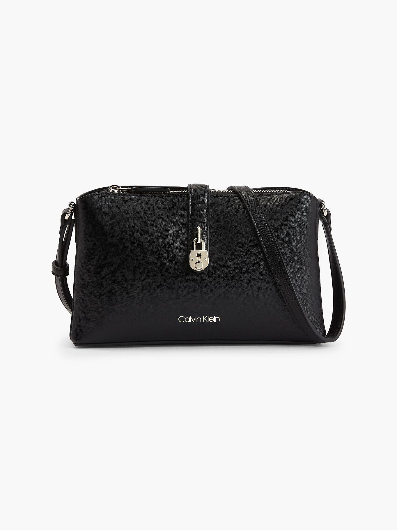 Bandolera Padlock Negro Calvin Klein Mujer-0