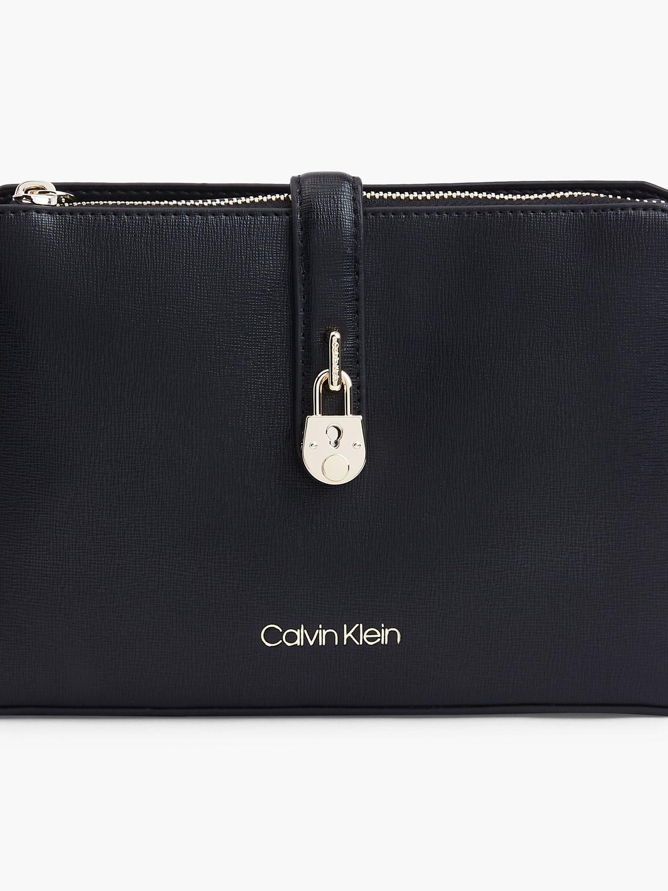 Bandolera Padlock Negro Calvin Klein Mujer-3
