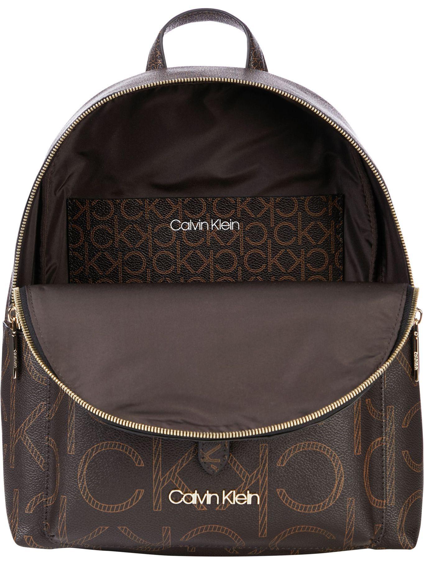 Mochila Mono Scale Café Calvin Klein-2