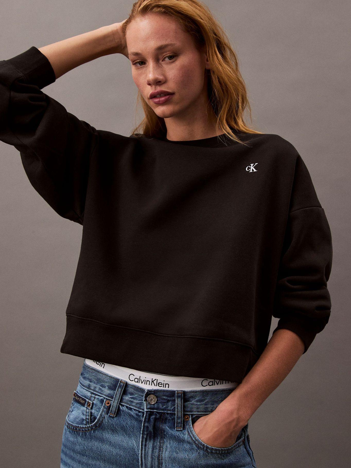 Polerón Archive Logo Negro Calvin Klein-3
