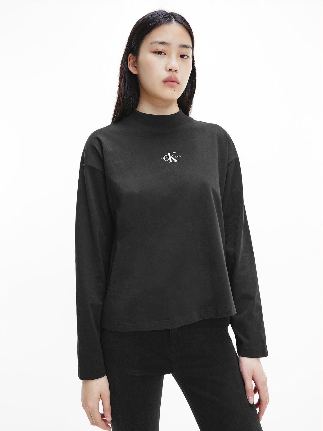 Polera Micro Mono Negro Calvin Klein-0