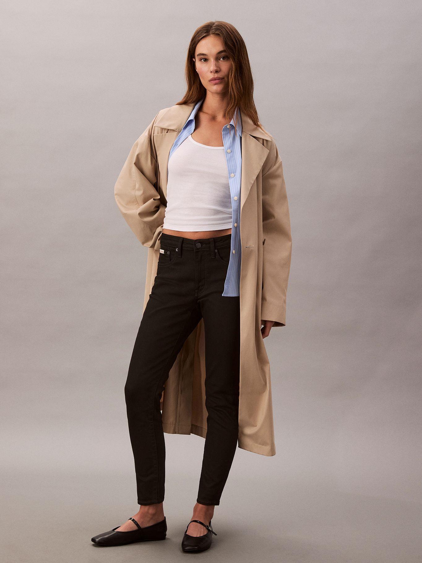 Jeans Skinny Classic de Talle Medio Negro Calvin Klein-0