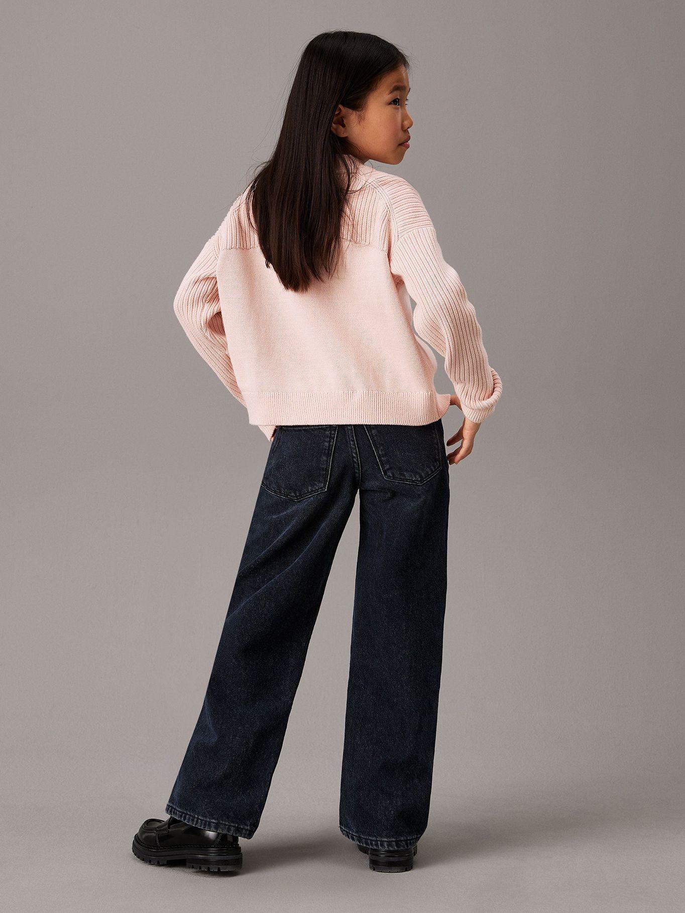 Sweater Niña Monologo Rosado Calvin Klein-2