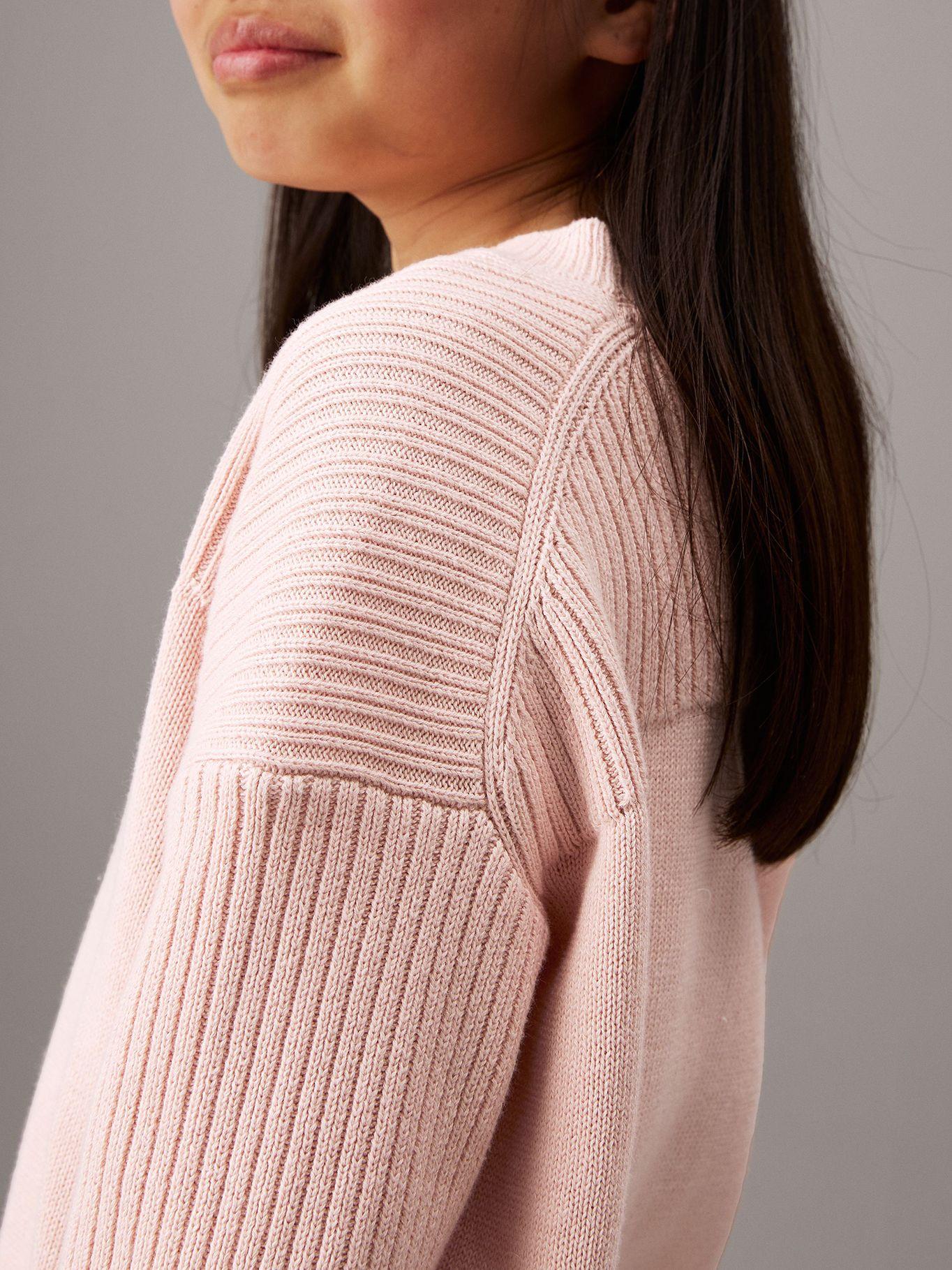 Sweater Niña Monologo Rosado Calvin Klein-3