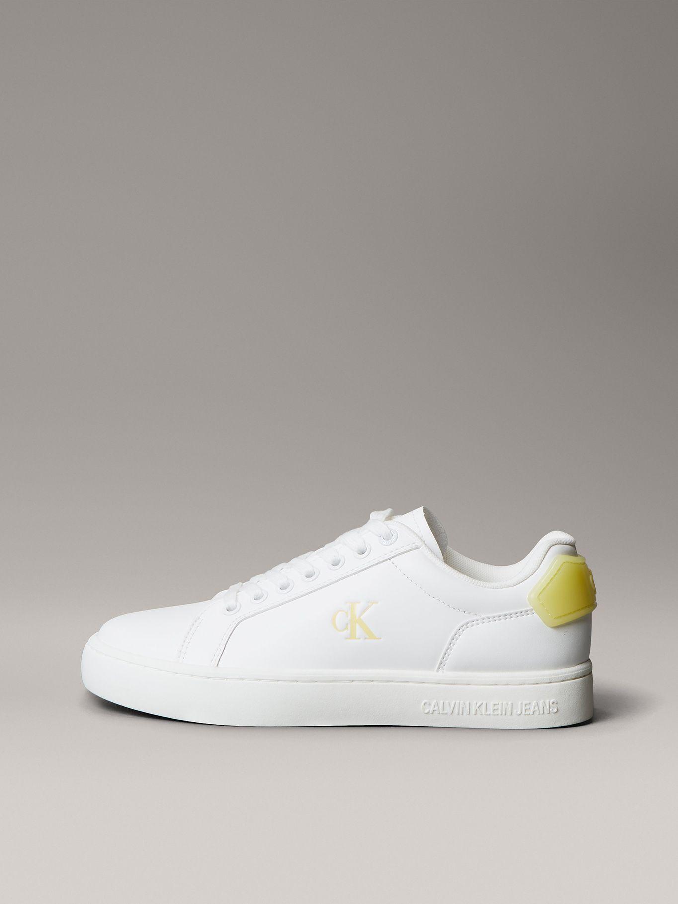 Zapatillas Classic Cupsole y Cuero Blanco Calvin Klein-5