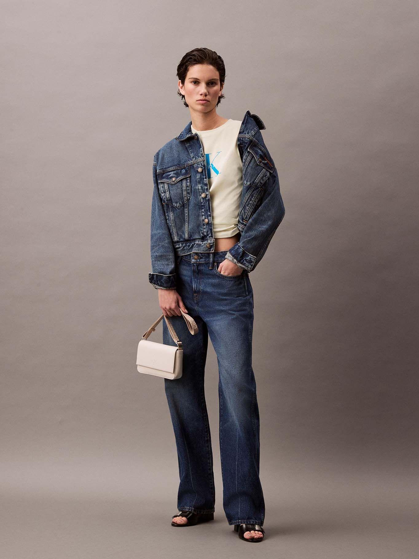 Polera Classic Monogram Hero Amarillo Calvin Klein-1