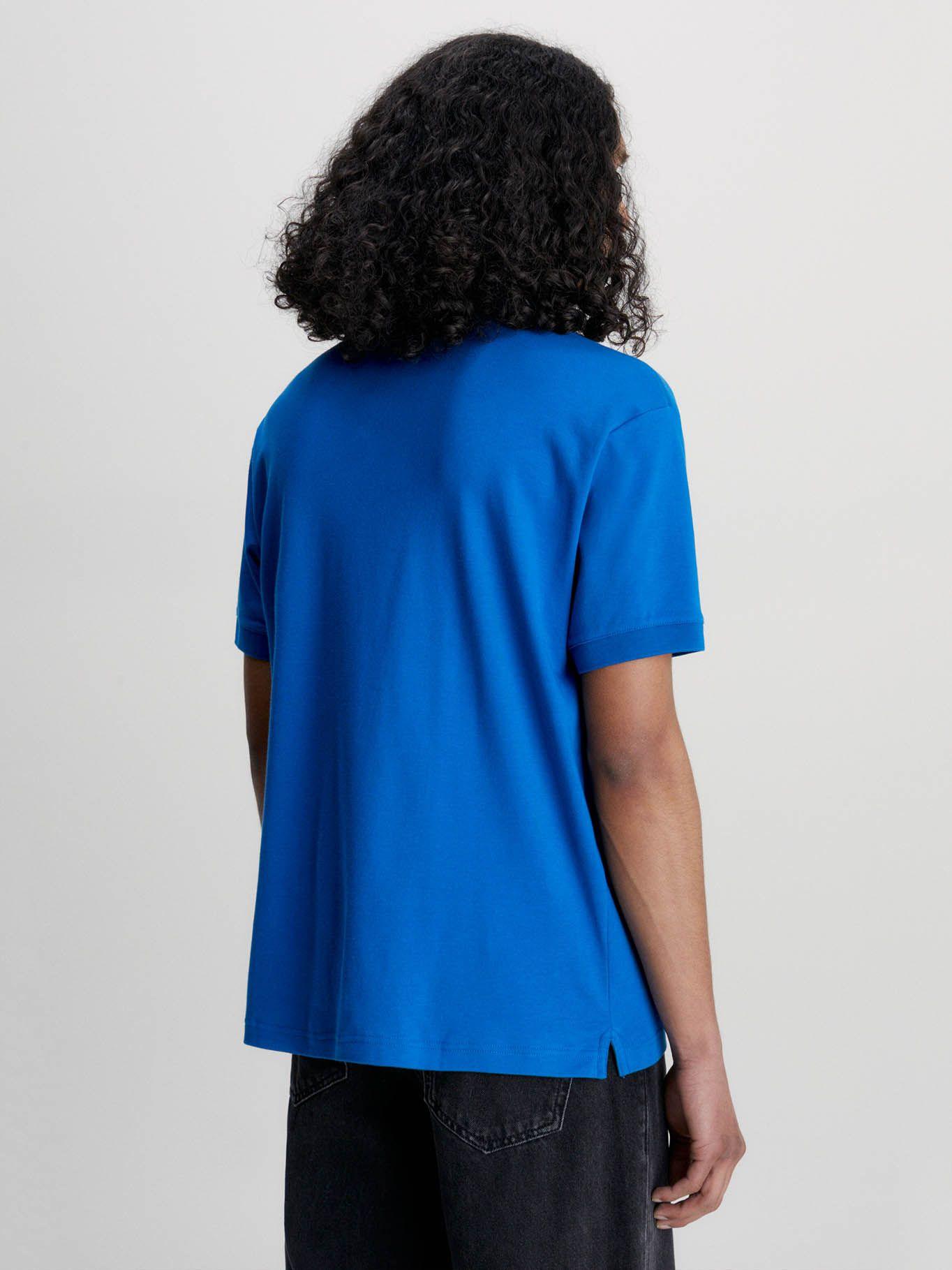 Polo holgado con logo Azul Calvin Klein-2