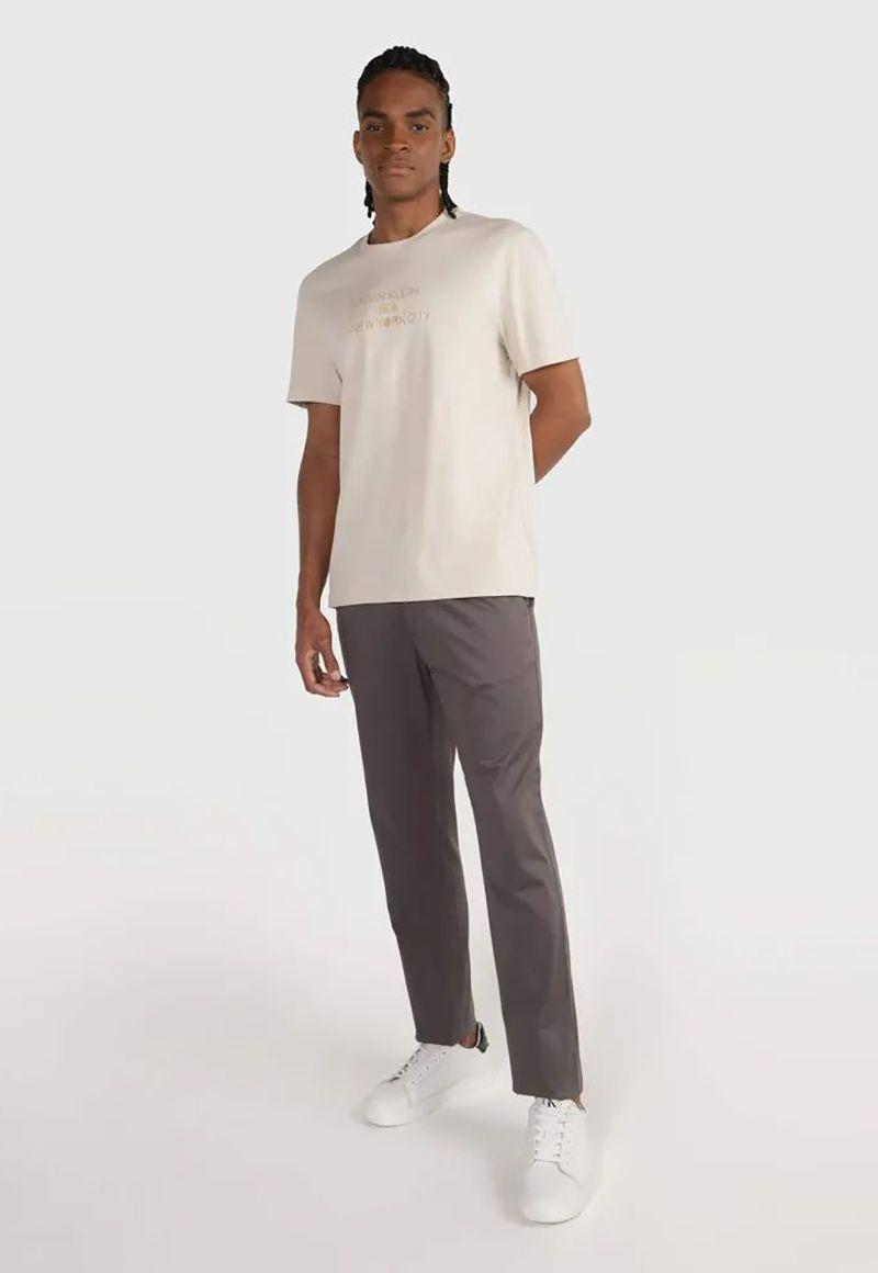Polera Mixed Print Stencil Beige Calvin Klein-1