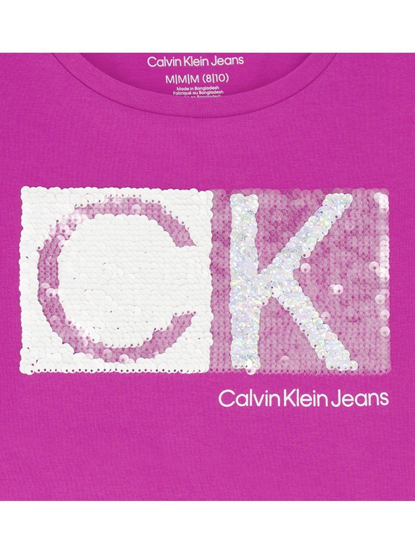 Polera Niña Block Fucsia 652 Calvin Klein-1
