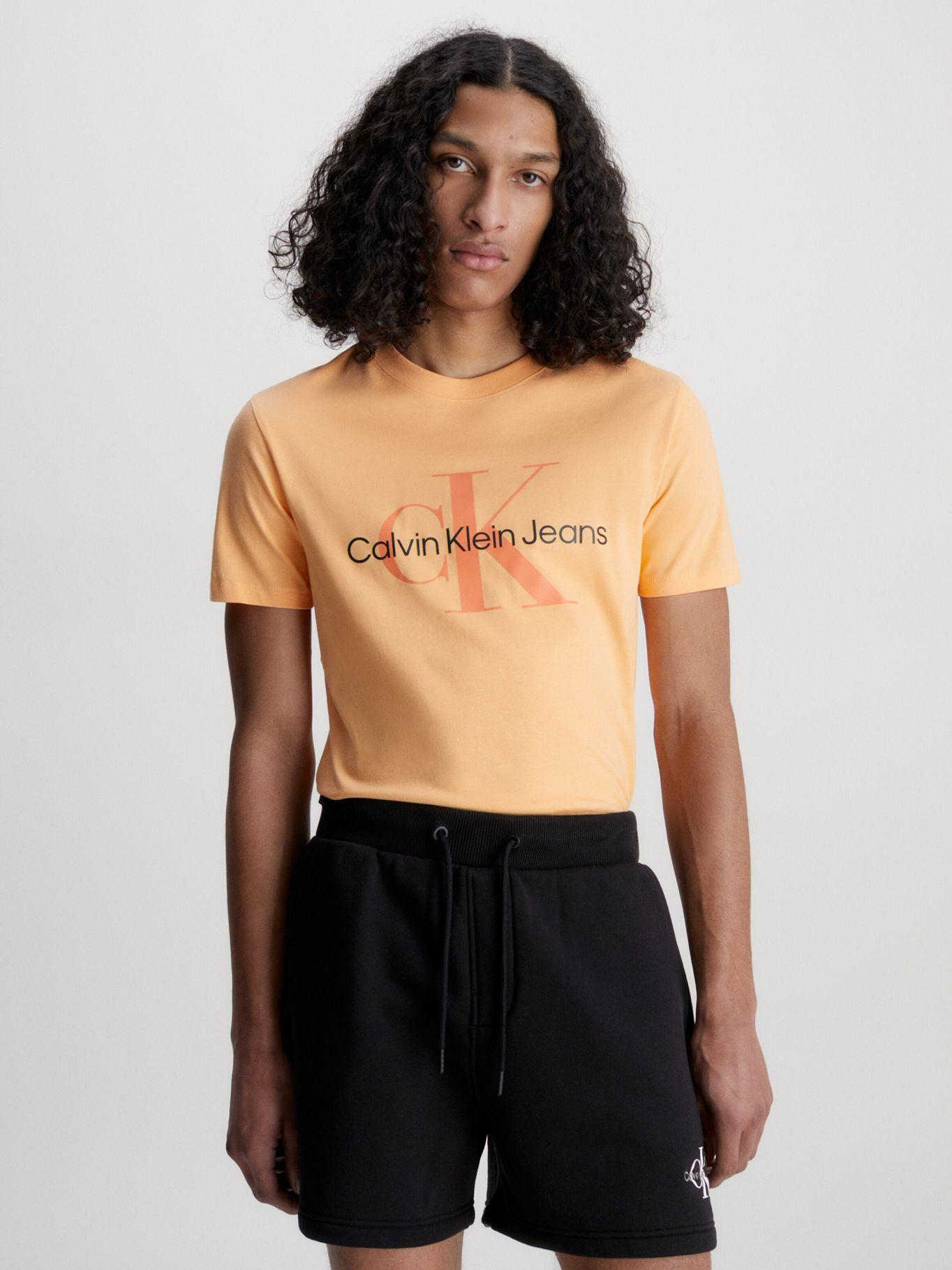 Polera Seasonal Monologo  Naranja Calvin Klein-0
