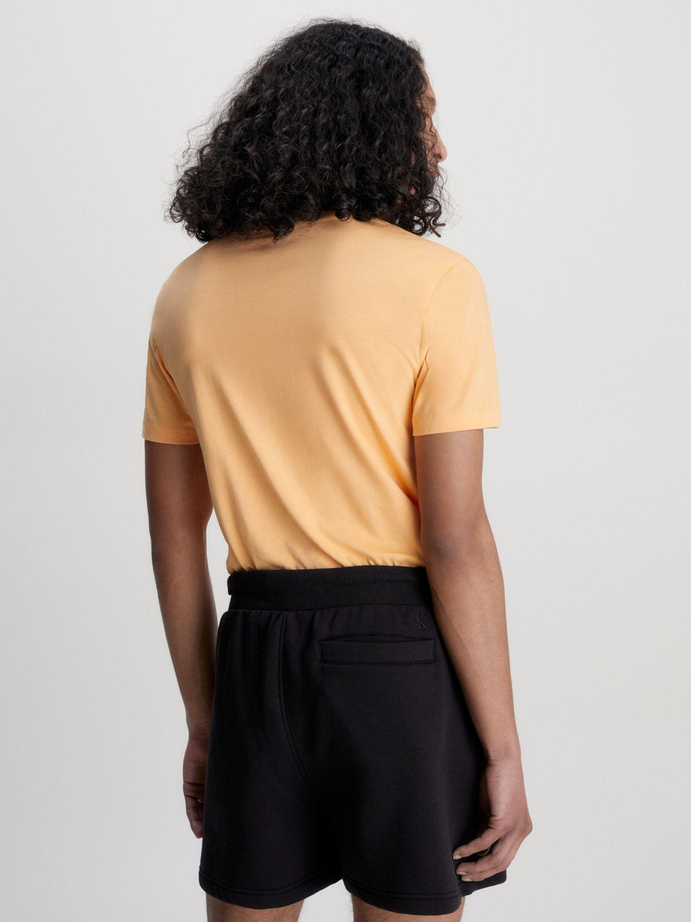 Polera Seasonal Monologo  Naranja Calvin Klein-2